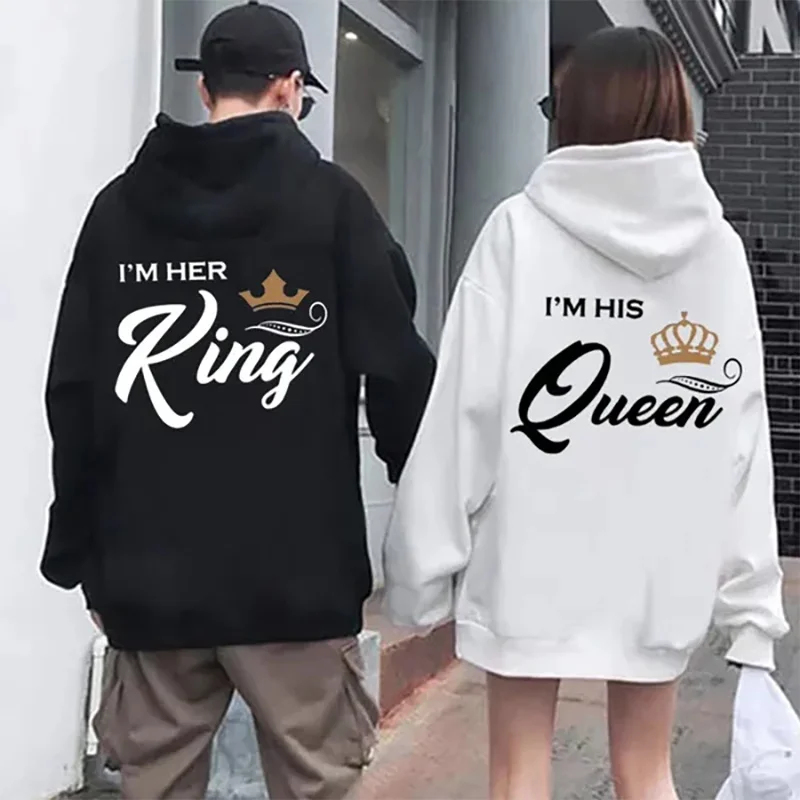 Queen Street Fashion - 2026 Paar-Langarm-Hoodie, Street-Style Paar-Outfit, Valentinstagsgeschenk, Modischer