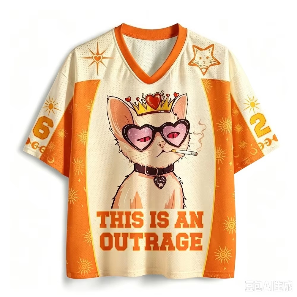 Queen Street Fashion - Queen Cat Muster 3D-Druck Herren Damen