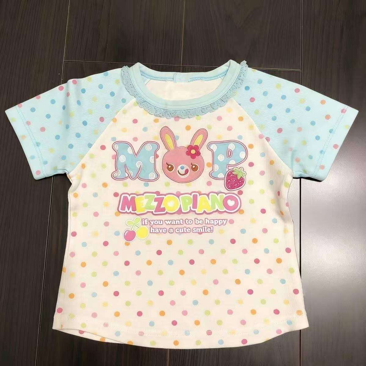Vintage Kawaii Süße Kurzarm-T- – Street Fashion Y2K Bewertung und Preis